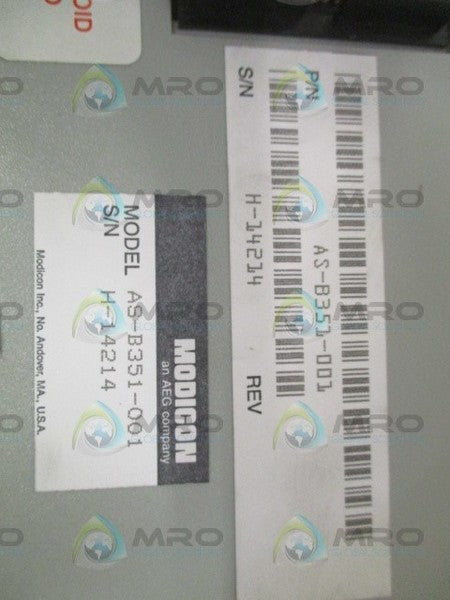GOULD MODICON AS-B351-001 INPUT MODULE UNMP