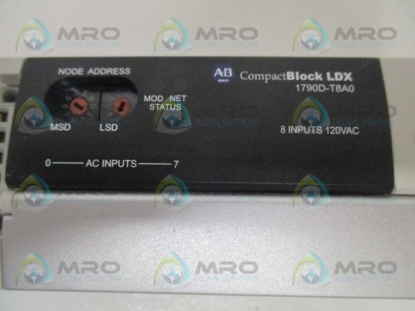 ALLEN BRADLEY CompactBlock LDX 1790D-T8A0 SER. A TERMINAL BLOCK  UNMP
