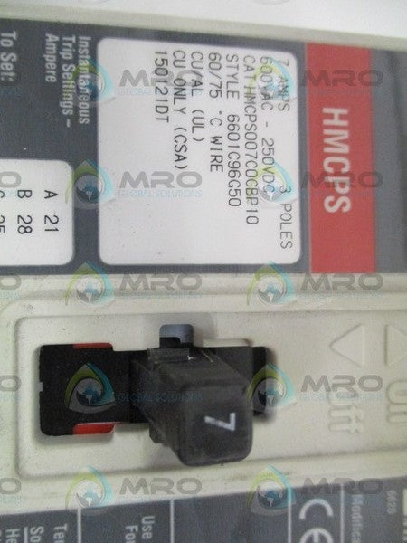 EATON HMCPS007C0CBP10 CIRCUIT BREAKER 7A  UNMP
