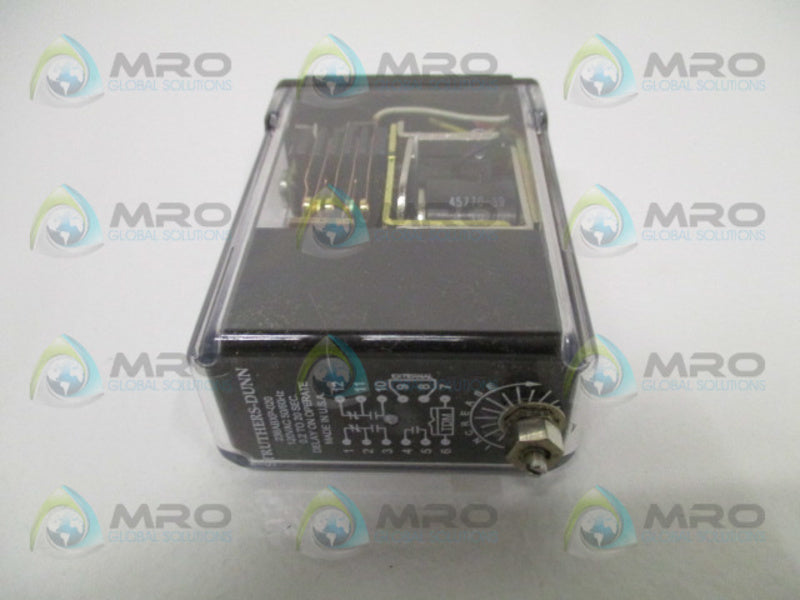 STRUTHERS-DUNN 236ABXP-020 TIME DELAY RELAY .2 - 20 SEC. 120VAC UNMP