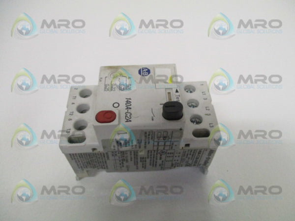 ALLEN BRADLEY 140A-C2A-A25 SER. A CIRCUIT BREAKER 0.16-0.25A (CRACKED)  UNMP