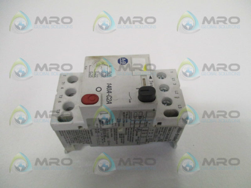 ALLEN BRADLEY 140A-C2A-A25 SER. A CIRCUIT BREAKER 0.16-0.25A (CRACKED)  UNMP