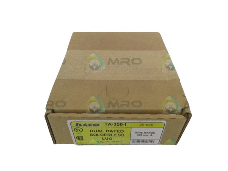 ILSCO TA-350-I DUAL RATED SOLDERLESS LUG (PKG OF 25) NSFS