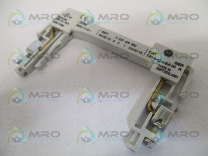 ALLEN BRADLEY 140A-C-AEA10 SER. A AUXILIARY CONTACT BLOCK  UNMP