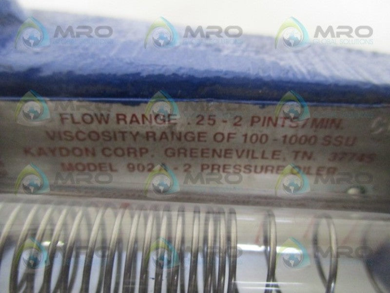 KAYDON 902A-2 FLOW METER .25-2 PINTS/MIN NSNP