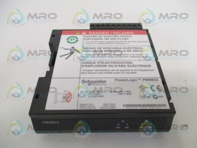 SCHNEIDER PowerLogic PM8M22 2-INPUT & 2-OUTPUT MODULE NSMP