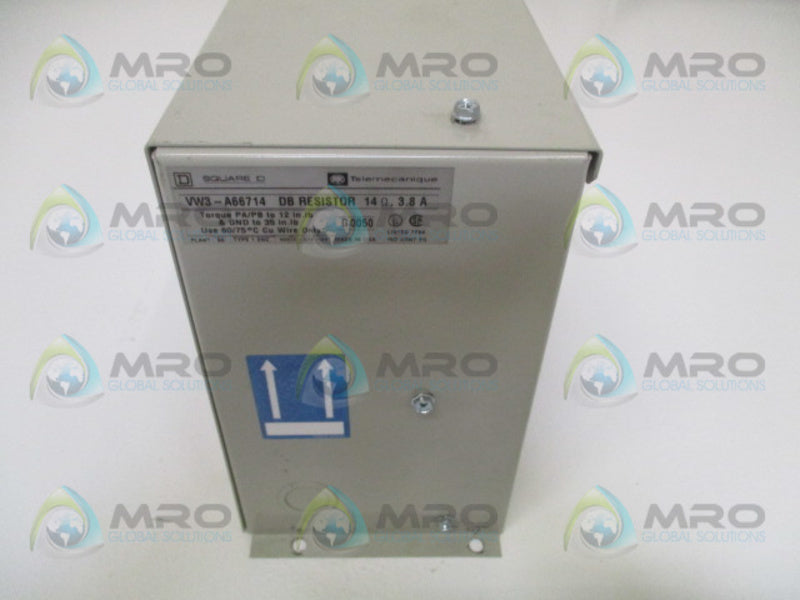 TELEMECANIQUE VW3-A66714 DYNAMIC BRAKING RESISTOR 14 OHMS UNMP