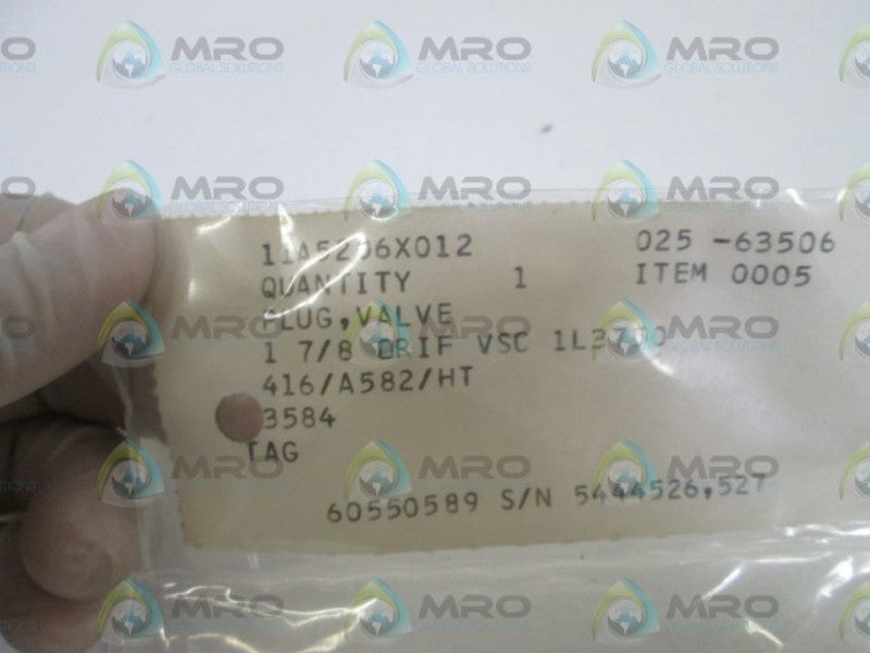 VALVE PLUG 11A5206X012  NSNP