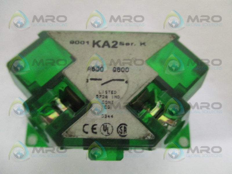 SQUARE D 9001-KA-2 CONTACT BLOCK UNMP