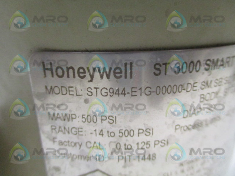 HONEYWELL ST3000 SMART STG944-E1G-00000-DE,SM,SB,S2,TG.1C+XXXX TRANSMITTERUNMP