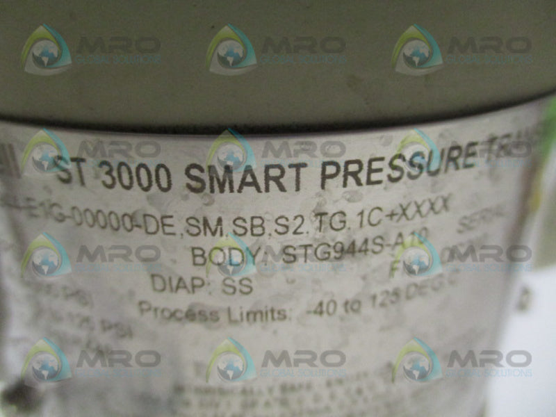 HONEYWELL ST3000 SMART STG944-E1G-00000-DE,SM,SB,S2,TG.1C+XXXX TRANSMITTERUNMP