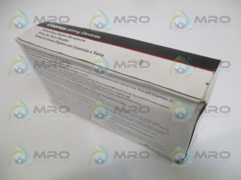 COOPER 270W GROUNDING DUPLEX RECEPTACLE (PKG OF 10)  NSFS