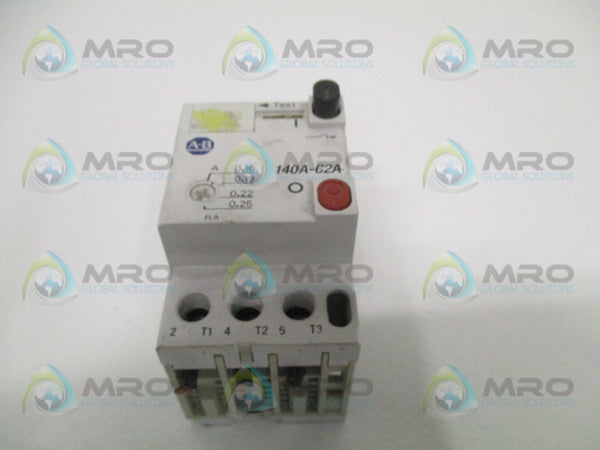 ALLEN BRADLEY 140A-C2A-A25 SER. A CIRCUIT BREAKER 0.16-0.25A  UNMP