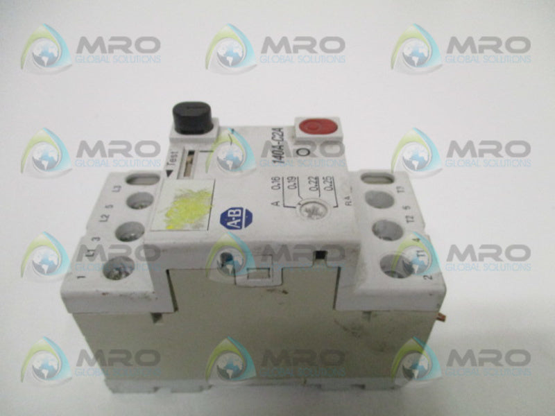 ALLEN BRADLEY 140A-C2A-A25 SER. A CIRCUIT BREAKER 0.16-0.25A  UNMP