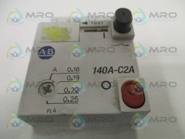 ALLEN BRADLEY 140A-C2A-A25 SER. A CIRCUIT BREAKER 0.16-0.25A  UNMP