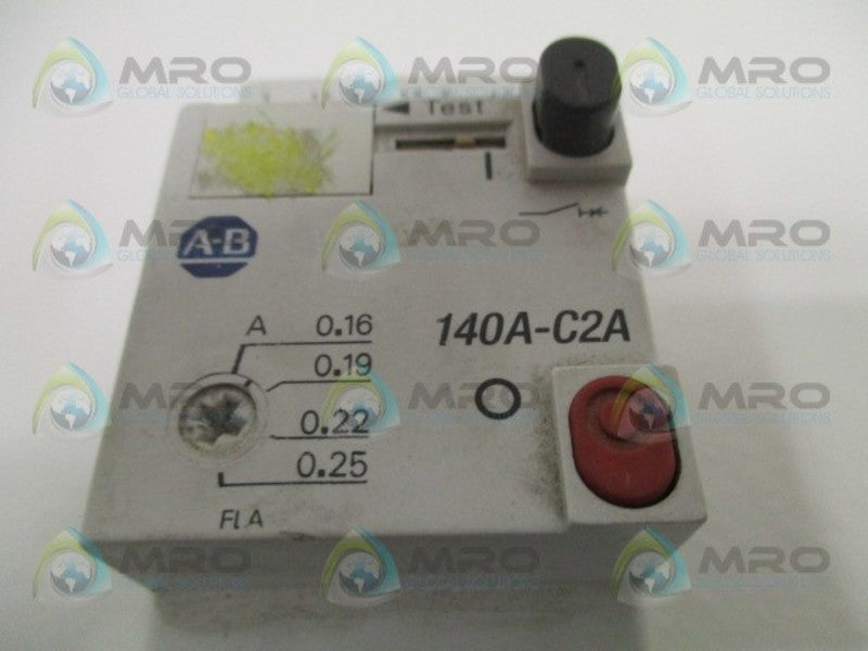 ALLEN BRADLEY 140A-C2A-A25 SER. A CIRCUIT BREAKER 0.16-0.25A  UNMP