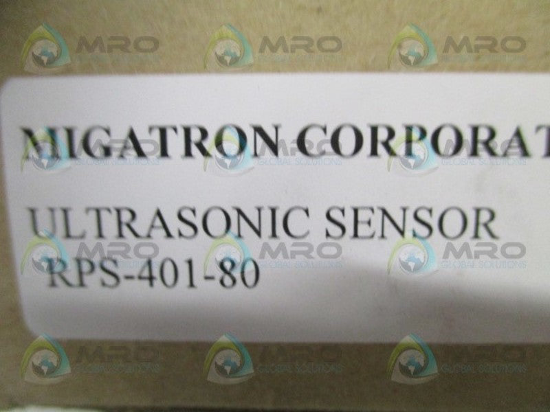 MIGATRON RPS-401-80 ULTRASONIC SENSOR NSMP