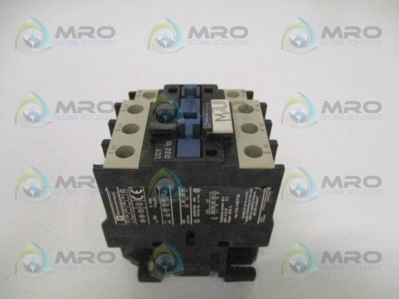 TELEMECANIQUE LC1D3210F7 MAGNETIC CONTACTOR 110V UNMP