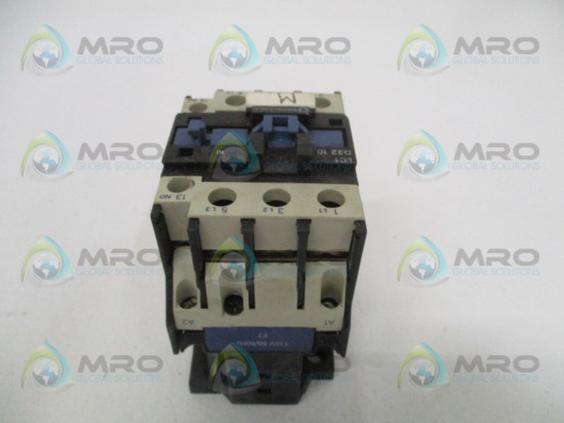 TELEMECANIQUE LC1D3210F7 MAGNETIC CONTACTOR 110V UNMP