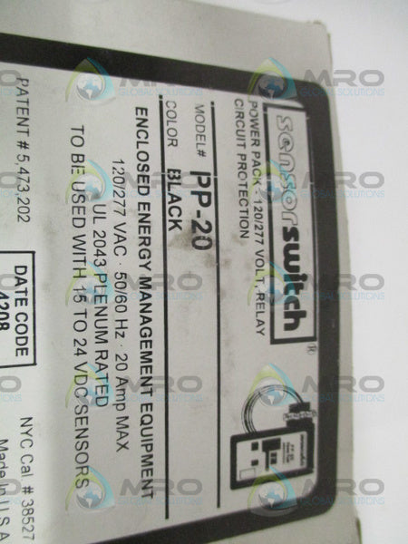 SENSOR SWITCH PP-20 POWER PACK 120/277V NSMP