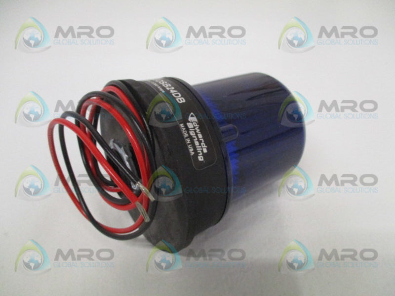 EDWARDS SIGNALING 125LEDSB24DB BLUE FLASHING STEADY LIGHT  NSMP