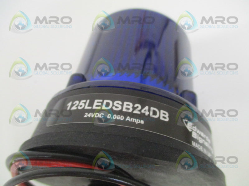 EDWARDS SIGNALING 125LEDSB24DB BLUE FLASHING STEADY LIGHT  NSMP