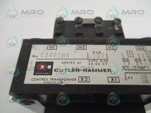 CUTLER HAMMER C340DNG CONTROL TRANSFORMER .120 KVA  UNMP
