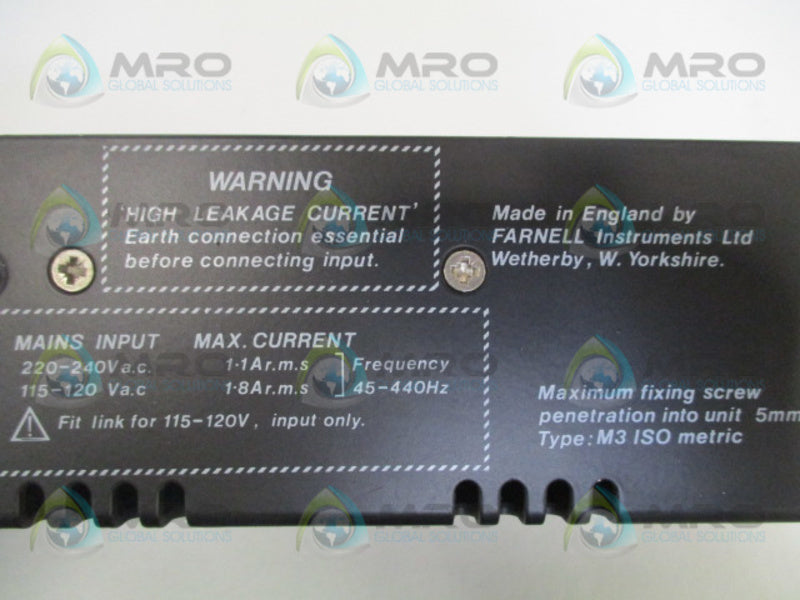 FARNELL INSTRUMENTS M3ISO METRIC POWER SUPPLY 115V  UNMP