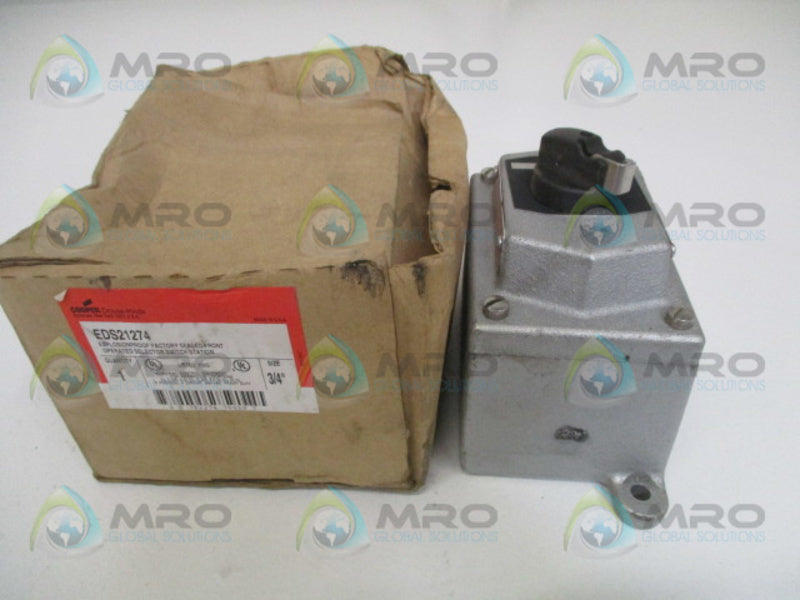 CROUSE-HINDS EDS21274 SELECTOR SWITCH STATION 3/4"  NSMP
