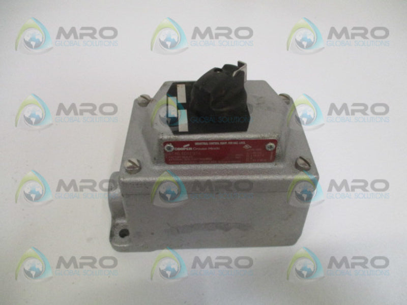 CROUSE-HINDS EDS21274 SELECTOR SWITCH STATION 3/4"  NSMP