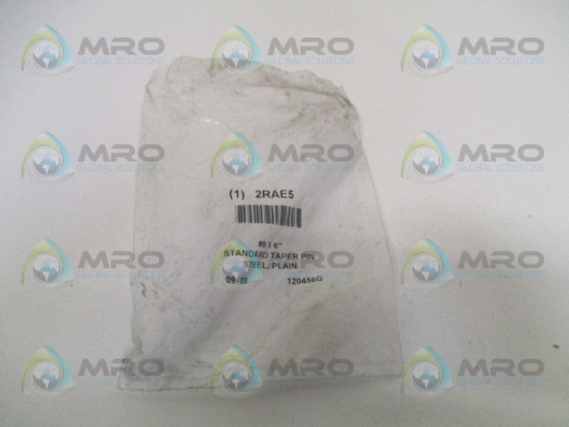 GRAINGER 2RAE5 STANDARD TAPER PIN 6" NSMP