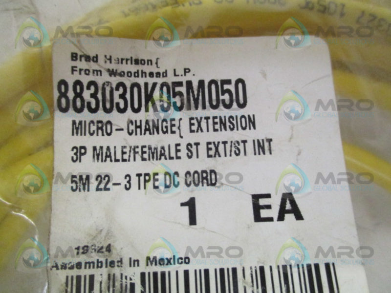 DANIEL WOODHEAD 883030K05M050 MALE/FEMALE CORD  NSMP