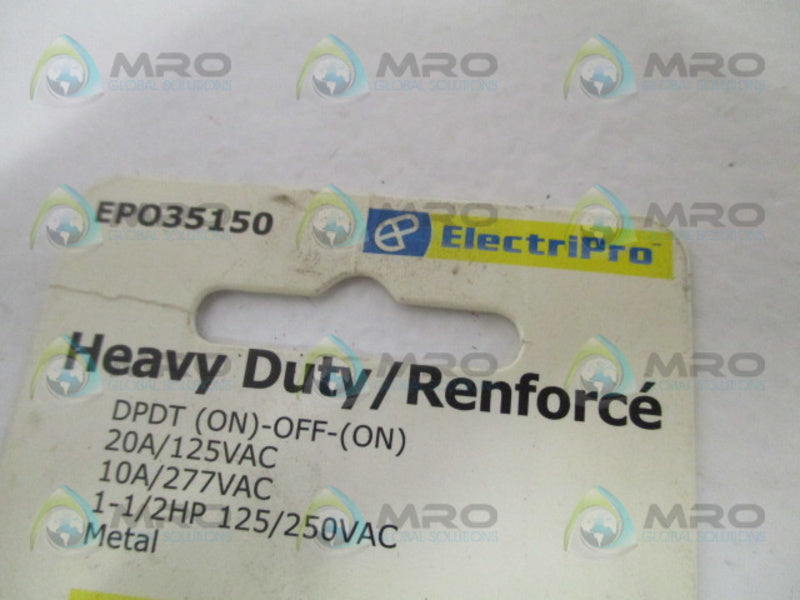 ELECTRIPRO 80,000 SERIES EPO35150 E60272 SWITCH  NSMP