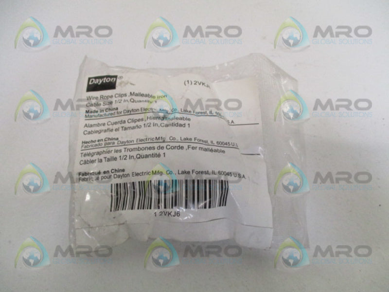 DAYTON 2VKJ6 WIRE ROPE CLIP 1/2"  NSMP