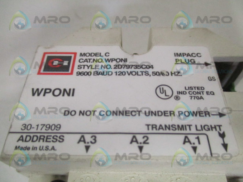 CUTLER HAMMER WPONI 2D79735C04 ADVANCED INTERFACE (AS PICTURED)  UNMP