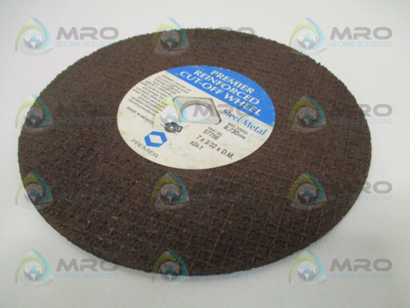 PREMEIER 57756 REINFORCED CUT-OFF WHEEL 7x3/32 NSNP