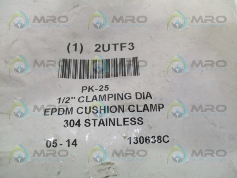 GRAINGER 2UTF3 COL0809SS CABLE CLAMP 1/2" (PKG OF 25) NSMP
