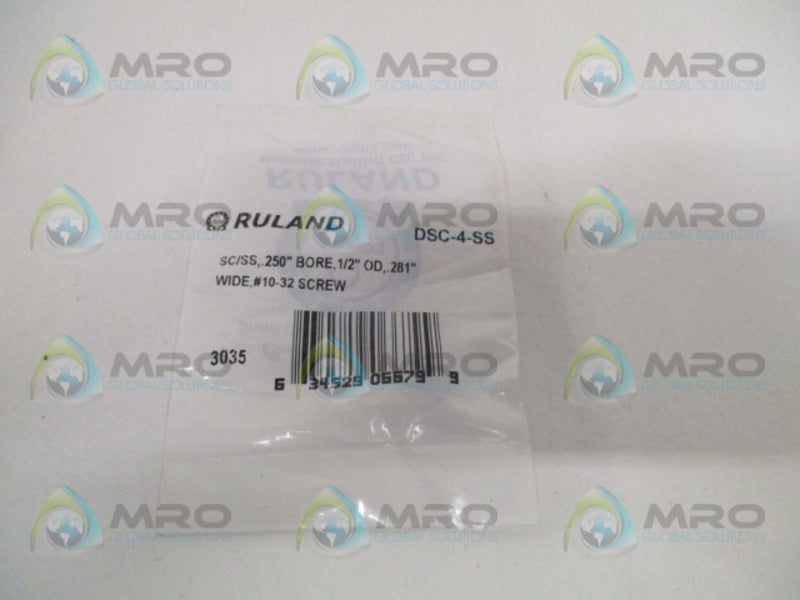 RULAND DSC-4-SS SHAFT COLLAR .250" NSMP
