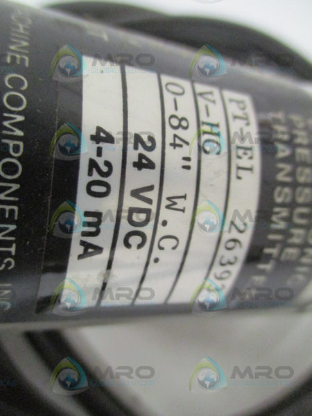 PMC PT-EL V-HC ELECTRONIC PRESSURE TRANSMITTER 0-84" WC UNMP