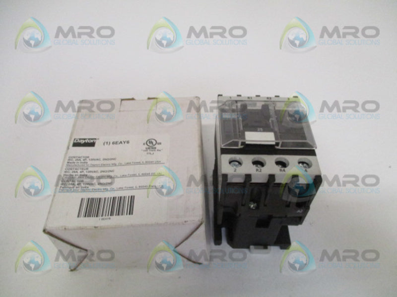 DAYTON 6EAY6 CONTACTOR 120VAC  NSMP