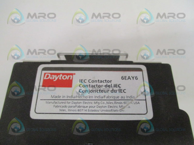 DAYTON 6EAY6 CONTACTOR 120VAC  NSMP