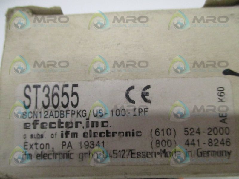 IFM EFECTOR ST3655 FLOW MONITOR NSMP
