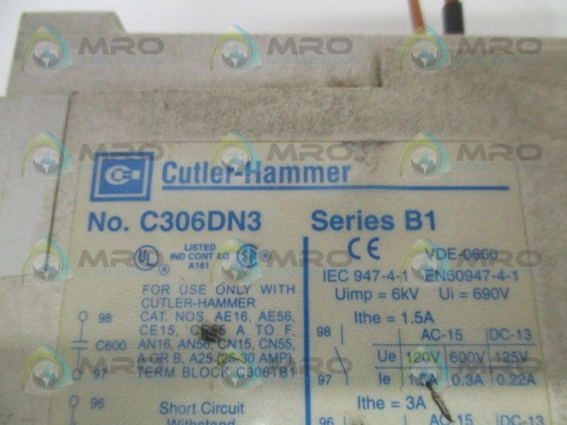 CUTLER HAMMER C306DN3  UNMP