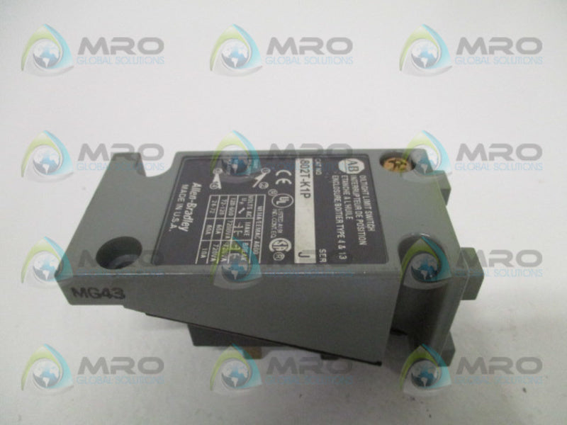 ALLEN BRADLEY 802T-K1P SER. J OILTIGHT LIMIT SWITCH (AS PICTURED)  UNMP