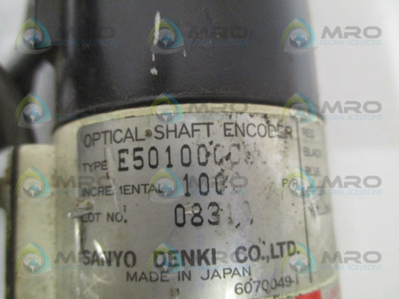SANYO R511-012W18 E501000C30 DC SERVO MOTOR 3000 RPM UNMP