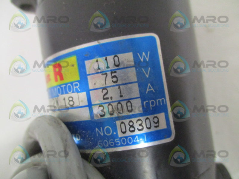 SANYO R511-012W18 E501000C30 DC SERVO MOTOR 3000 RPM UNMP