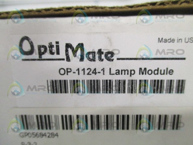 OPTI MATE OP-1124-1 LAMP PANEL NSMP