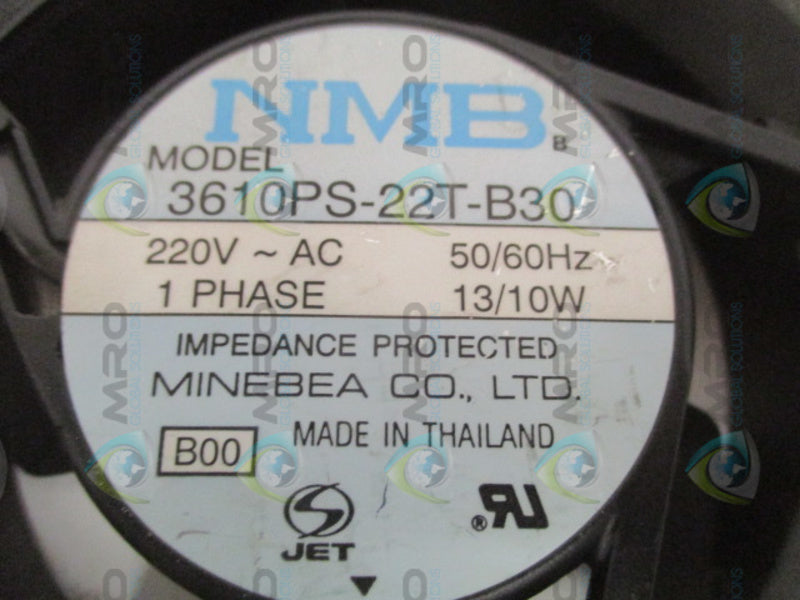MINEBEA 3610PS-22T-B30 AXIAL FAN (AS PICTURED) NSNP