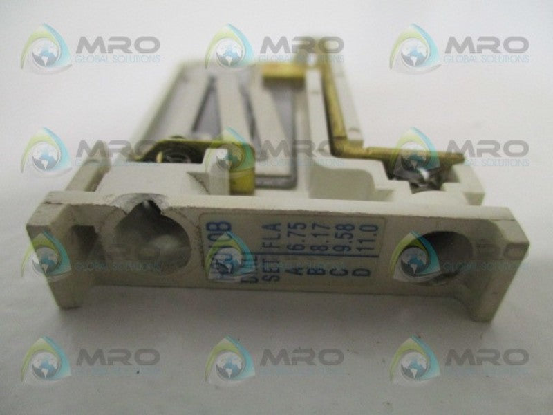 CUTLER HAMMER H2010B OVERLOAD HEATER (AS PICTURED)  UNMP