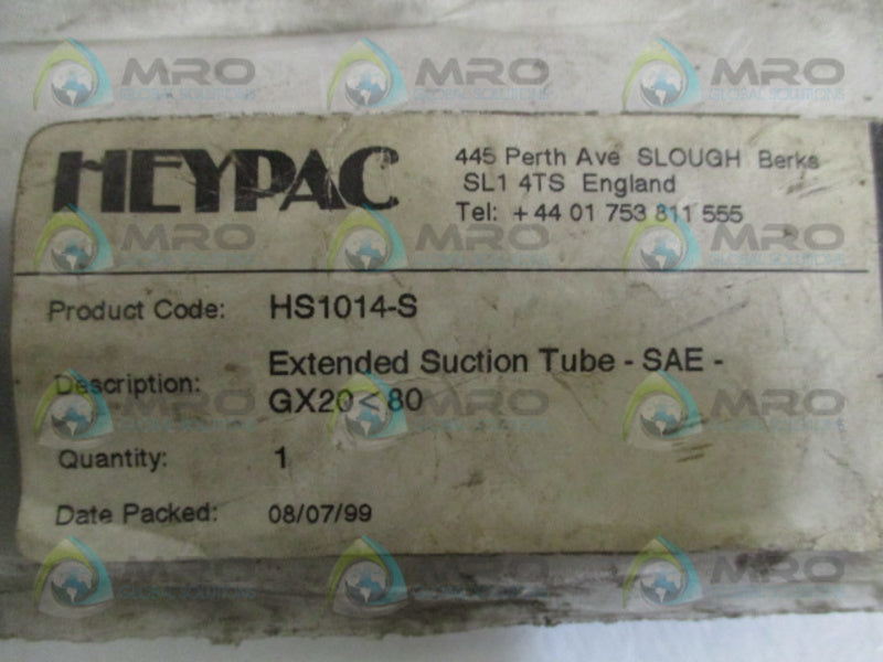 HEYPAC HS1014-S EXTENDED SUCTION TUBE NSMP